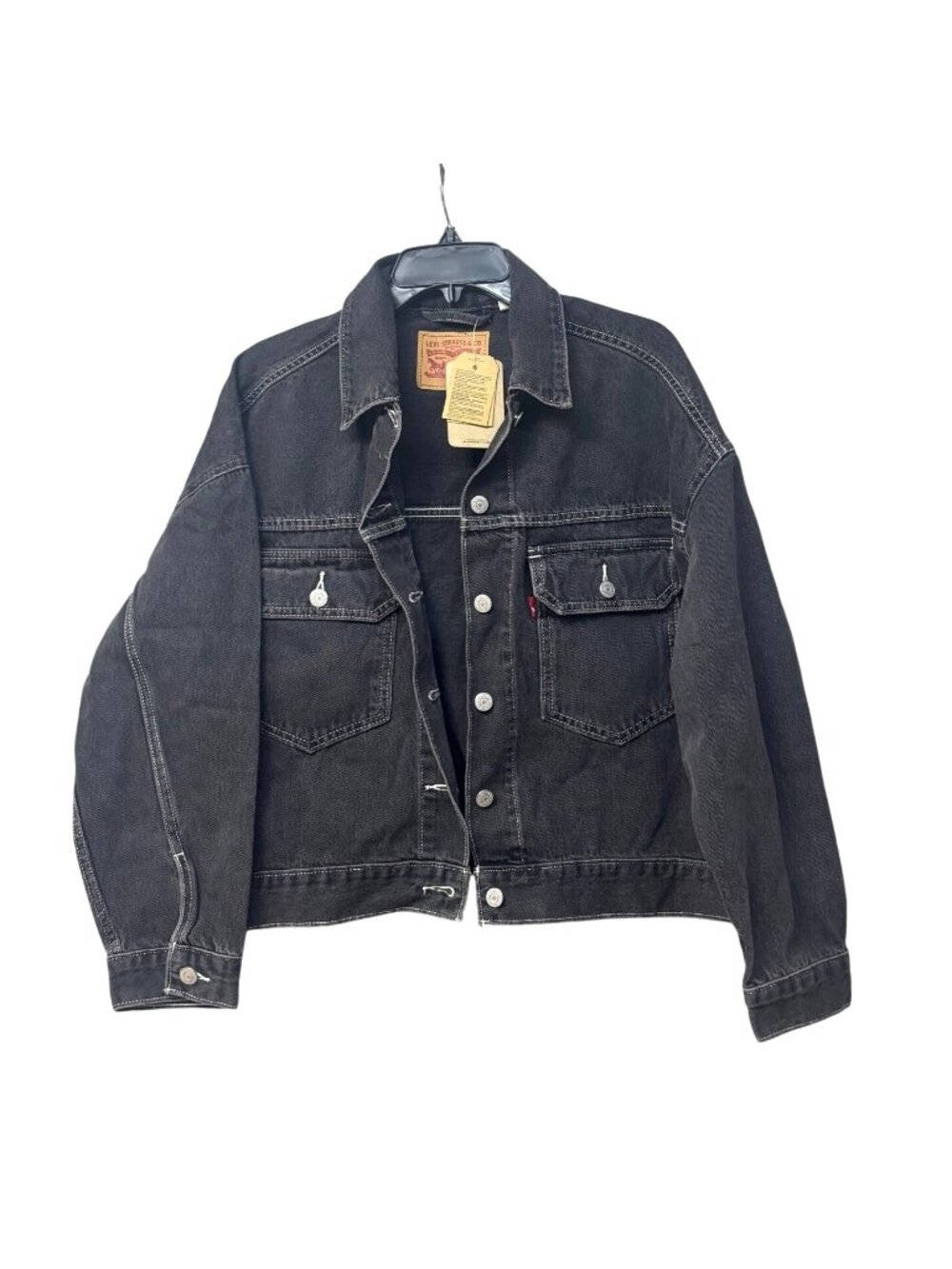 Levi's Women's Cotton Carpenter Trucker Jacket,  Thank You Very Little, Sz. L